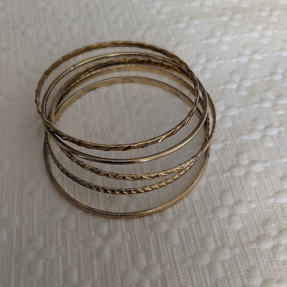 "gold" bangles - Picture 2 of 4